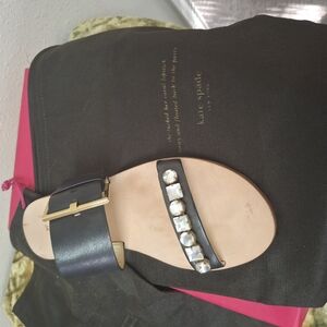 Kate Spade Black Jeweled Sandals